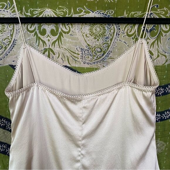 Vintage Y2K Elie Tahari Tan Silk Camisole Size Small - Picture 8 of 13